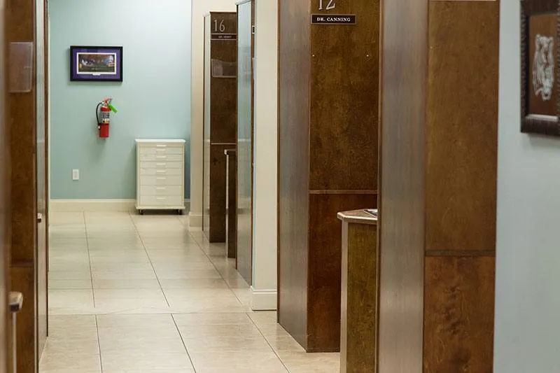 Hallway and office space at Louisiana Dental Center Hammond